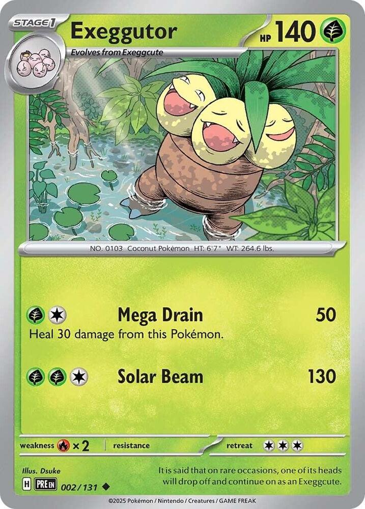 Exeggutor (002/131) [Scarlet & Violet: Prismatic Evolutions] | Good Games Morley