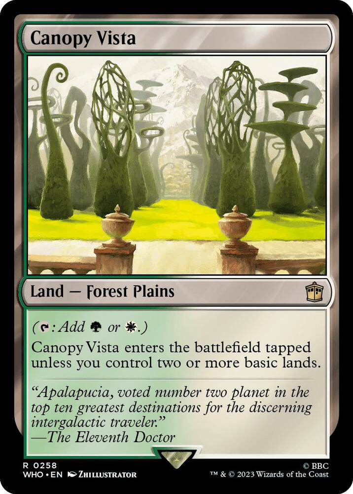 Canopy Vista 258 (Universes Beyond: Doctor Who)  - Foil | Good Games Morley