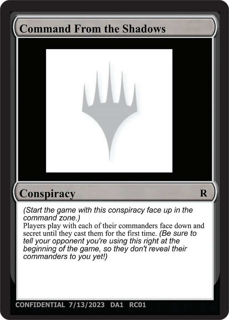 Command From the Shadows [Unknown Event] | Good Games Morley