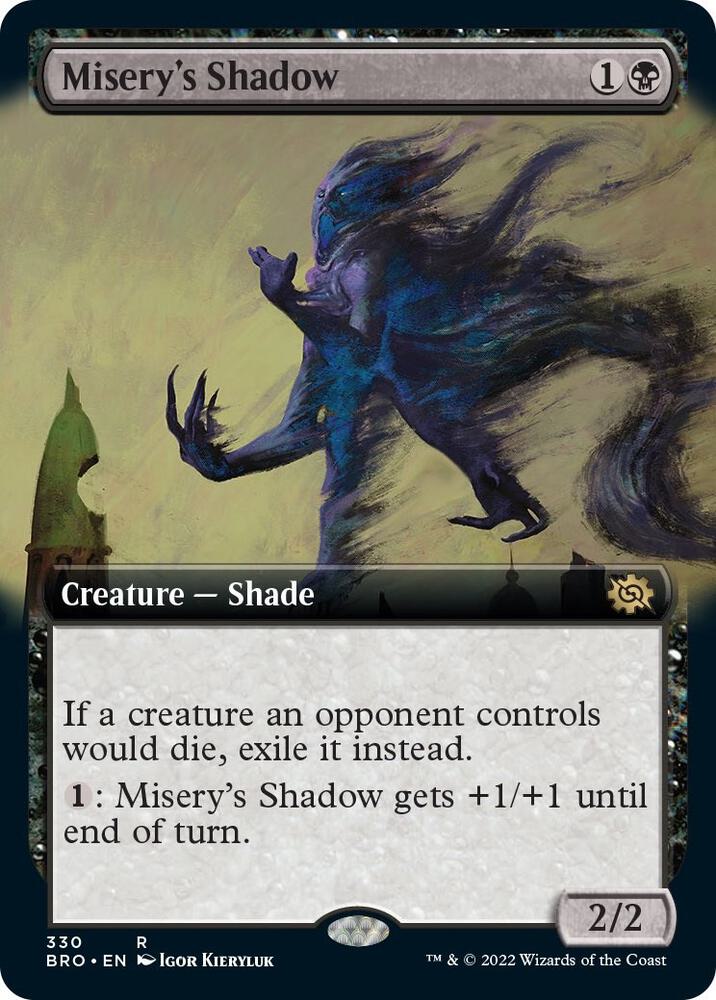 Miserys Shadow Extended Art 330/287 (The Brothers' War)  - Foil | Good Games Morley