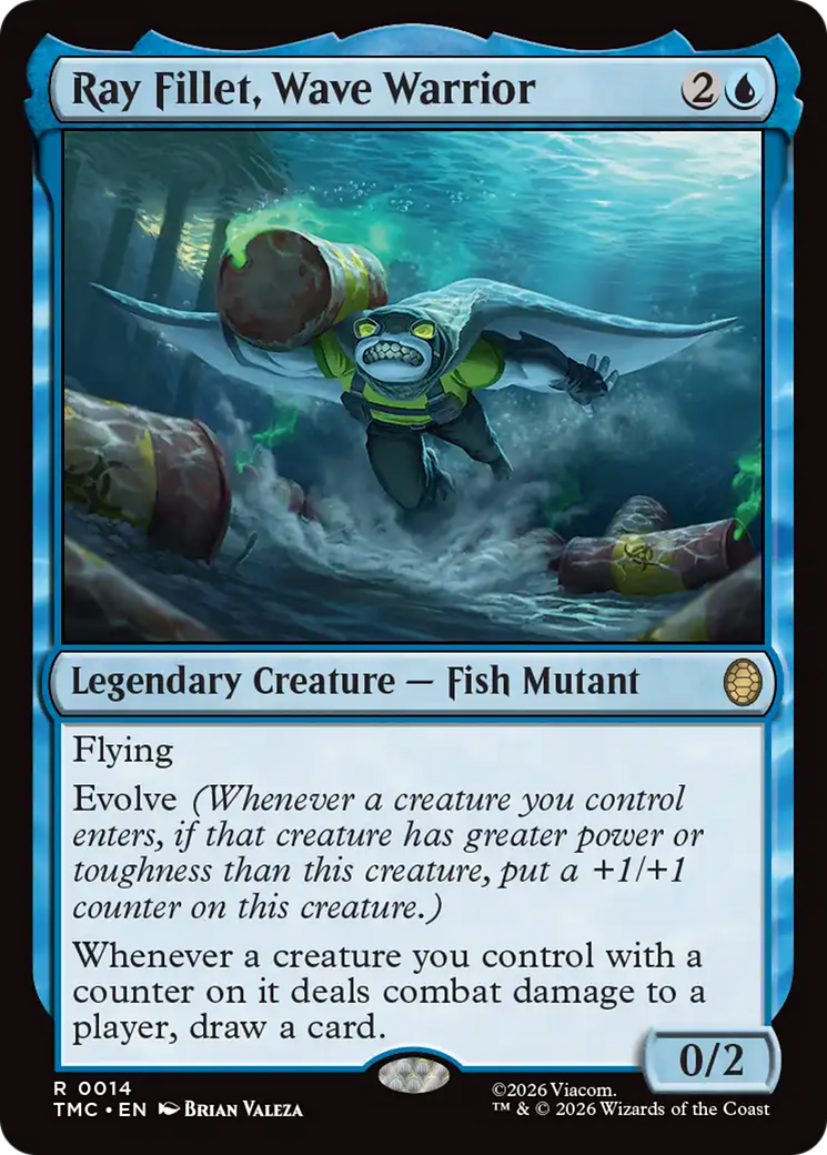 Ray Fillet, Wave Warrior [Teenage Mutant Ninja Turtles Commander] | Good Games Morley