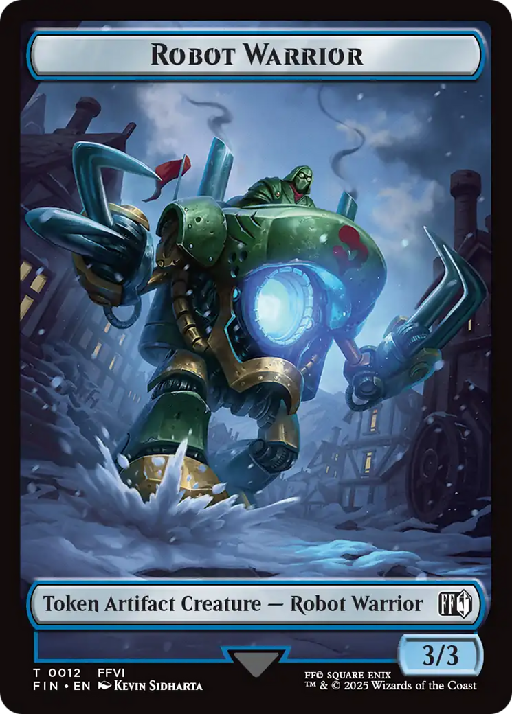 Emblem - Sephiroth, One-Winged Angel // Robot Warrior Double-Sided Token [FINAL FANTASY Tokens] | Good Games Morley