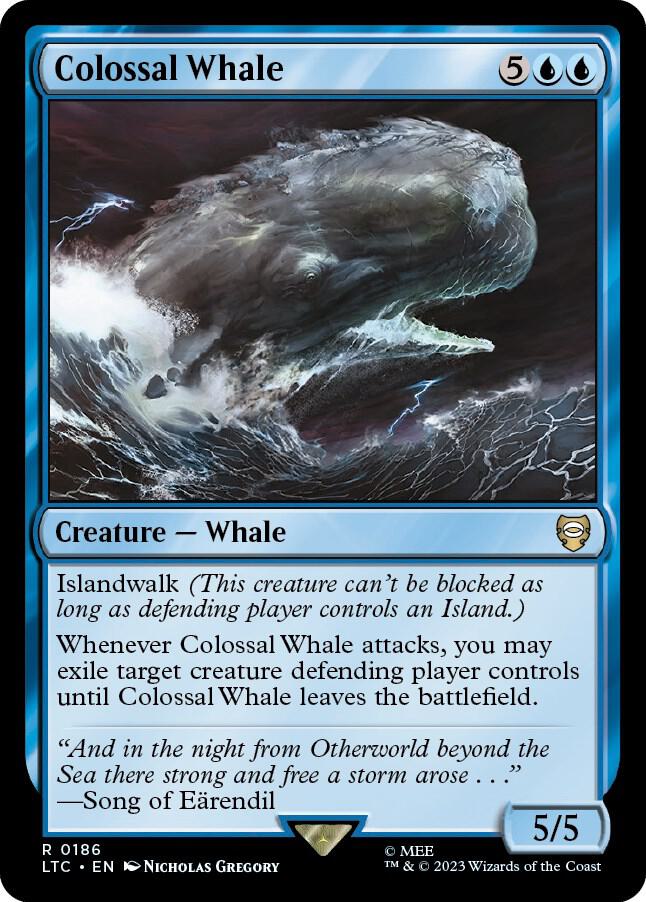 Colossal Whale 186 (Commander: The Lord of the Rings: Tales of Middle-earth)  | Good Games Morley