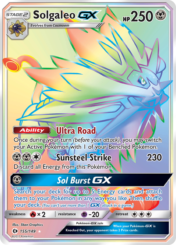 Solgaleo GX (155/149) [Sun & Moon: Base Set] | Good Games Morley