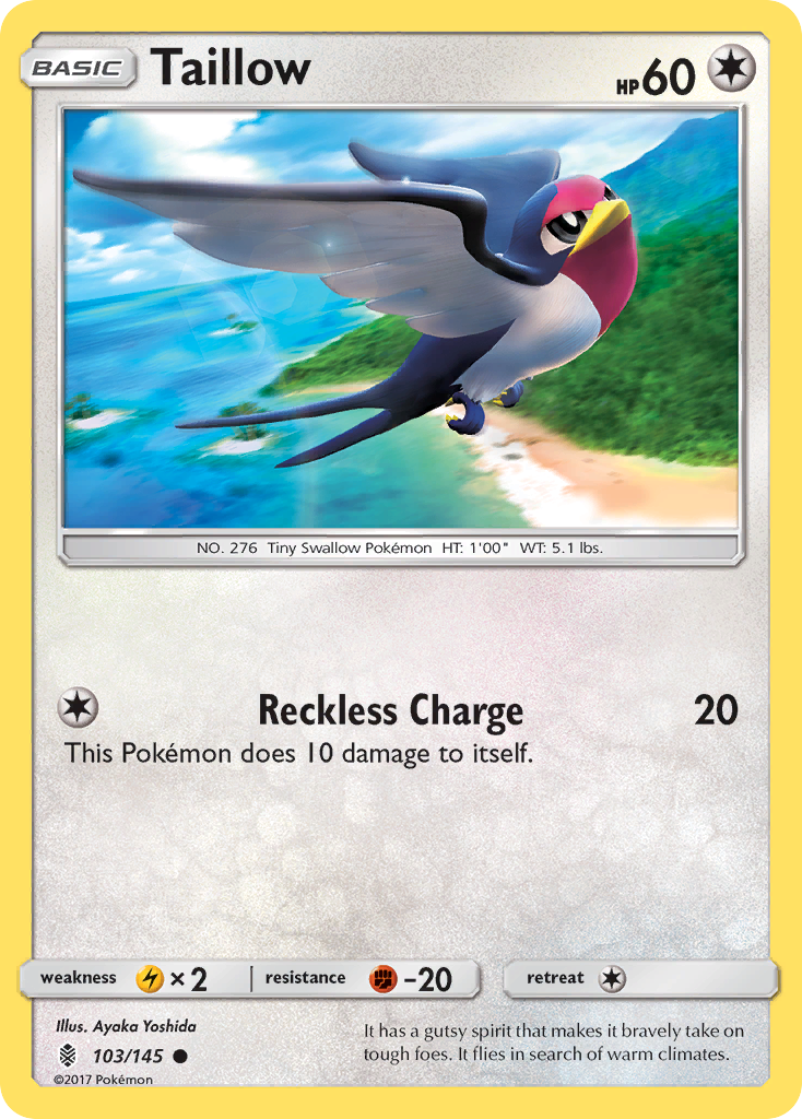 Taillow (103/145) [Sun & Moon: Guardians Rising] | Good Games Morley