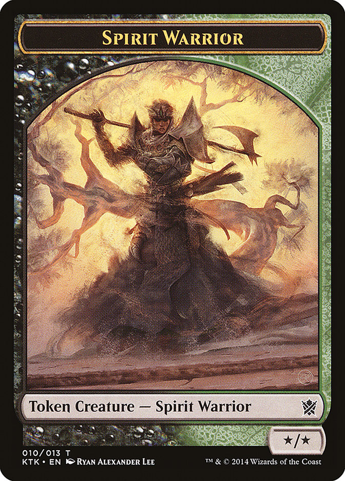 Spirit Warrior Token [Khans of Tarkir Tokens] | Good Games Morley