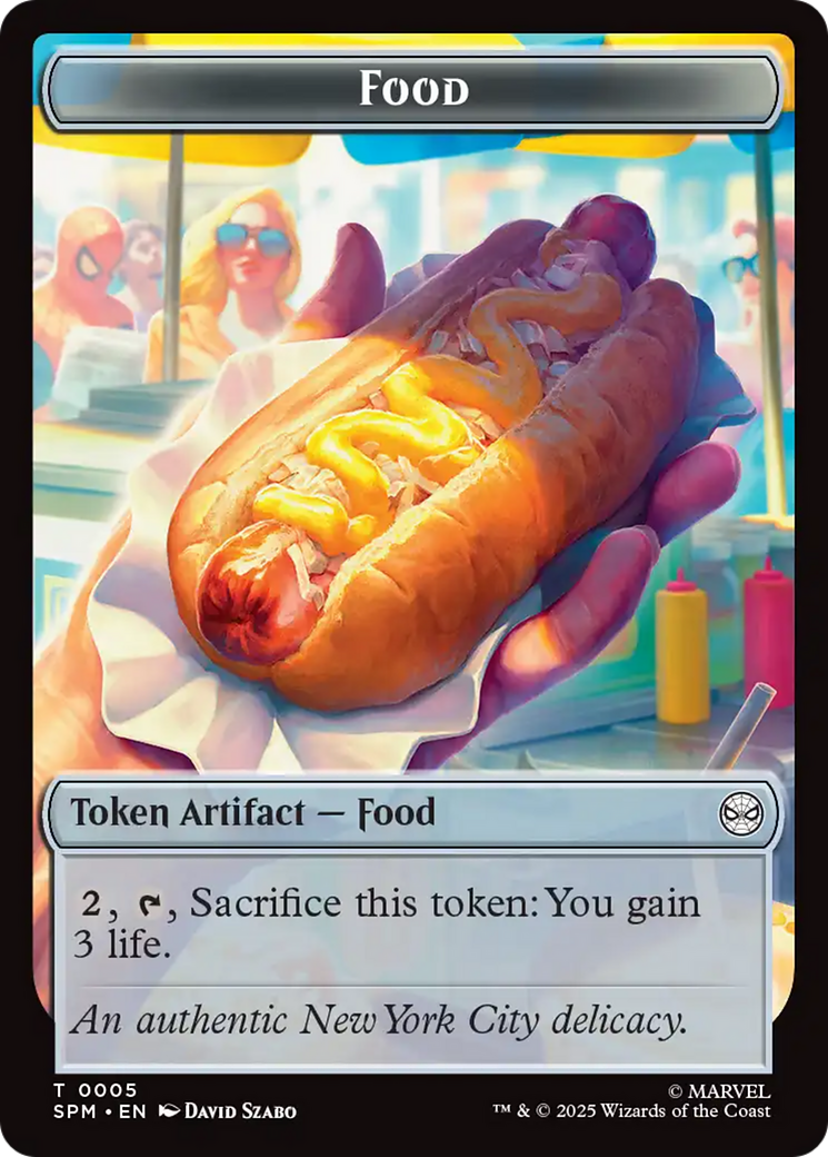 Spider // Food Double-Sided Token [Marvel's Spider-Man Tokens] | Good Games Morley