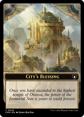 City's Blessing // Construct (0075) Double-Sided Token [Commander Masters Tokens] | Good Games Morley