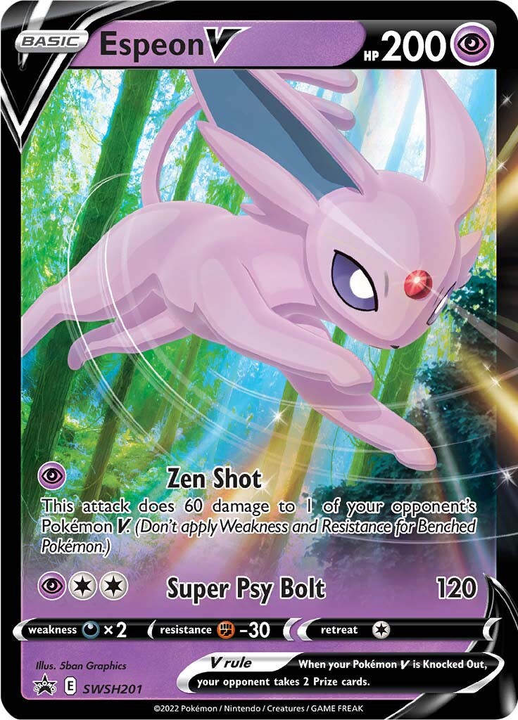 Espeon V (SWSH201) [Sword & Shield: Black Star Promos] | Good Games Morley