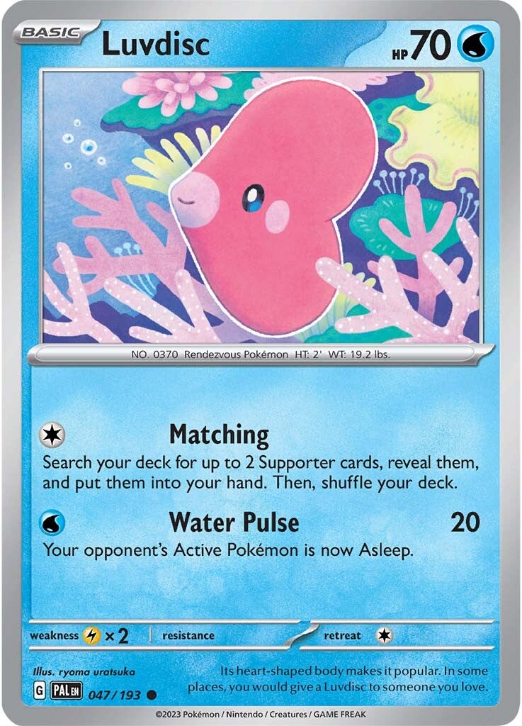 Luvdisc (047/193) [Scarlet & Violet: Paldea Evolved] | Good Games Morley
