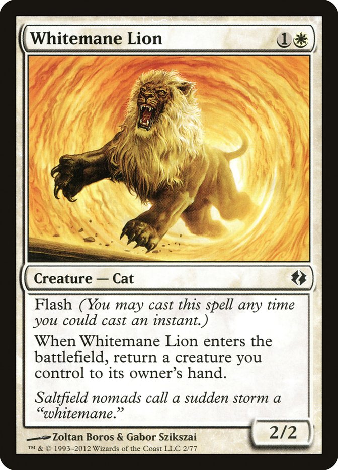 Whitemane Lion [Duel Decks: Venser vs. Koth] | Good Games Morley