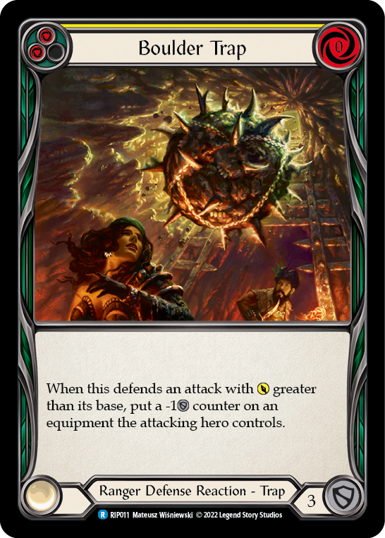 Boulder Trap (Yellow) [RIP011] (Outsiders Riptide Blitz Deck) | Good Games Morley