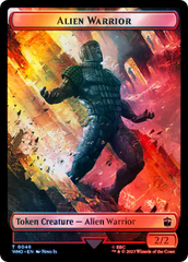 Copy // Alien Warrior Double-Sided Token (Surge Foil) [Doctor Who Tokens] | Good Games Morley