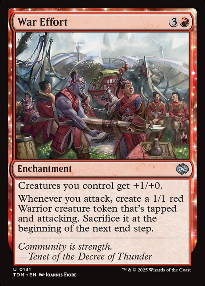 War Effort 131/291 (Tarkir: Dragonstorm)  - Foil | Good Games Morley
