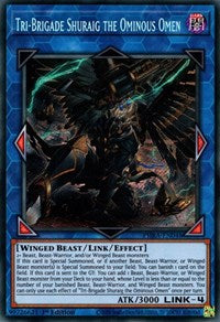 Tri-Brigade Shuraig the Ominous Omen [PHRA-EN048] Secret Rare | Good Games Morley