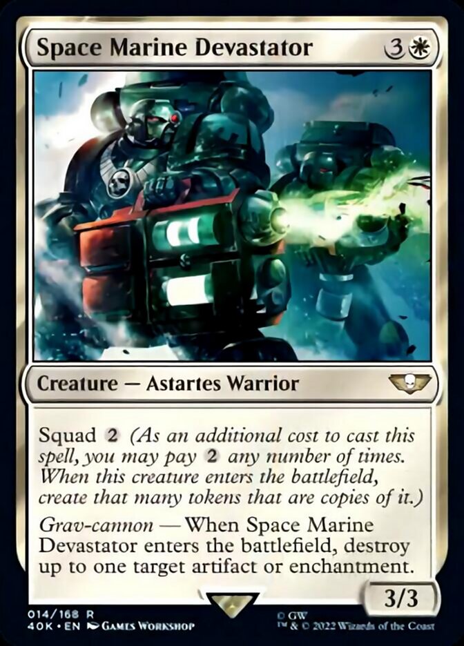 Space Marine Devastator (Surge Foil) [Warhammer 40,000] | Good Games Morley