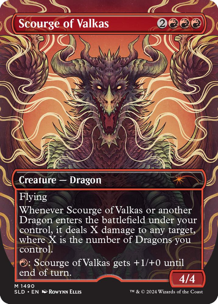 Scourge of Valkas 1490 (Secret Lair Drop Series)  - Borderless | Good Games Morley