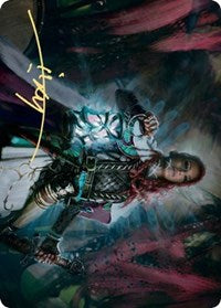 Tergrid, God of Fright Art Card (Gold-Stamped Signature) [Kaldheim Art Series] | Good Games Morley