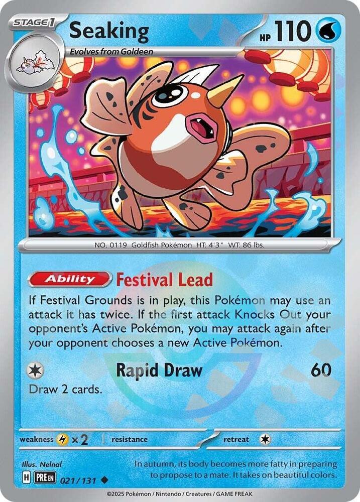 Seaking 021/131 (SV: Prismatic Evolutions)  - Poke Ball Holofoil | Good Games Morley