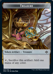 Golem // Treasure (21) Double-Sided Token [Modern Horizons 2 Tokens] | Good Games Morley