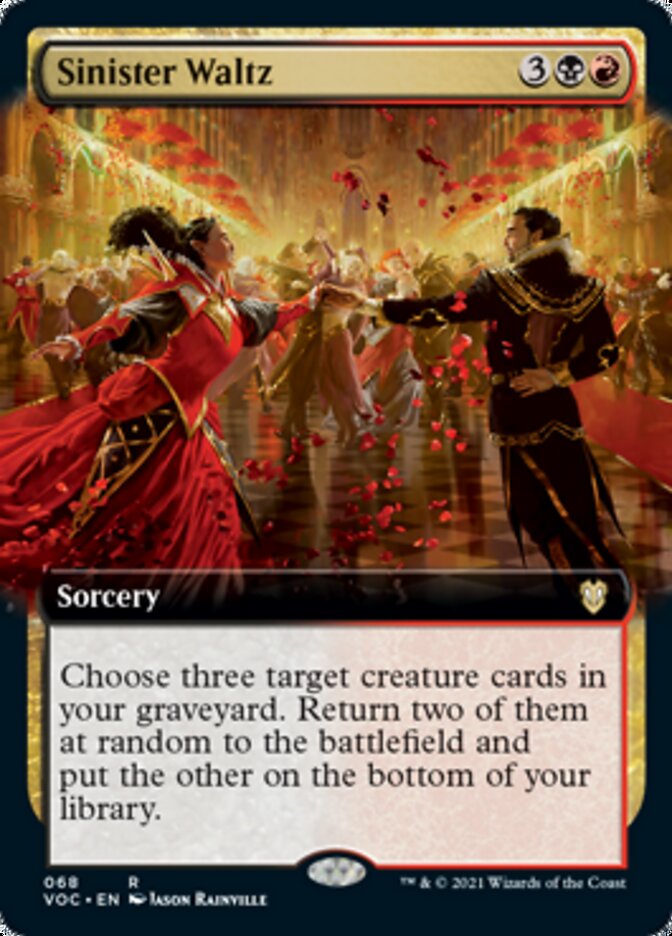 Sinister Waltz (Extended Art) [Innistrad: Crimson Vow Commander] | Good Games Morley