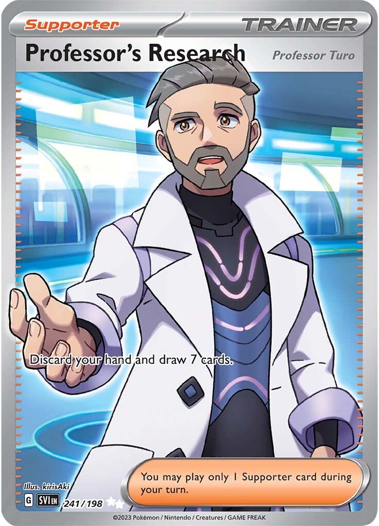 Professor's Research (Professor Turo) (241/198) [Scarlet & Violet: Base Set] | Good Games Morley