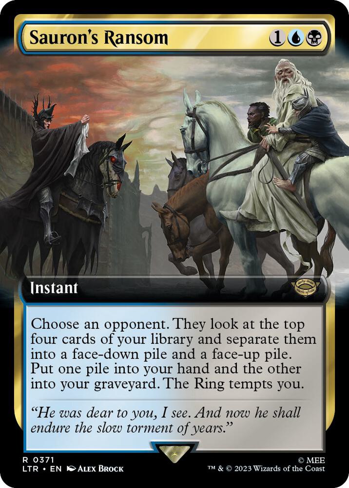 Sauron's Ransom 371 (Universes Beyond: The Lord of the Rings: Tales of Middle-earth)  - Extended Art Foil | Good Games Morley