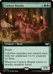 Curator Beastie (Extended Art) [Duskmourn: House of Horror Commander] | Good Games Morley