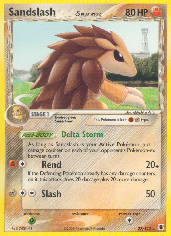 Sandslash (27/113) (Delta Species) [EX: Delta Species] | Good Games Morley