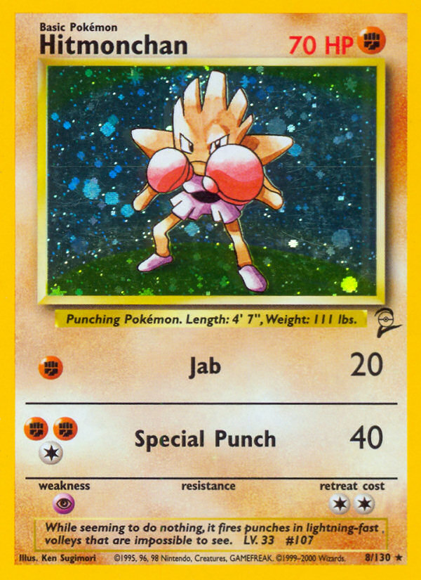 Hitmonchan (8/130) [Base Set 2] | Good Games Morley