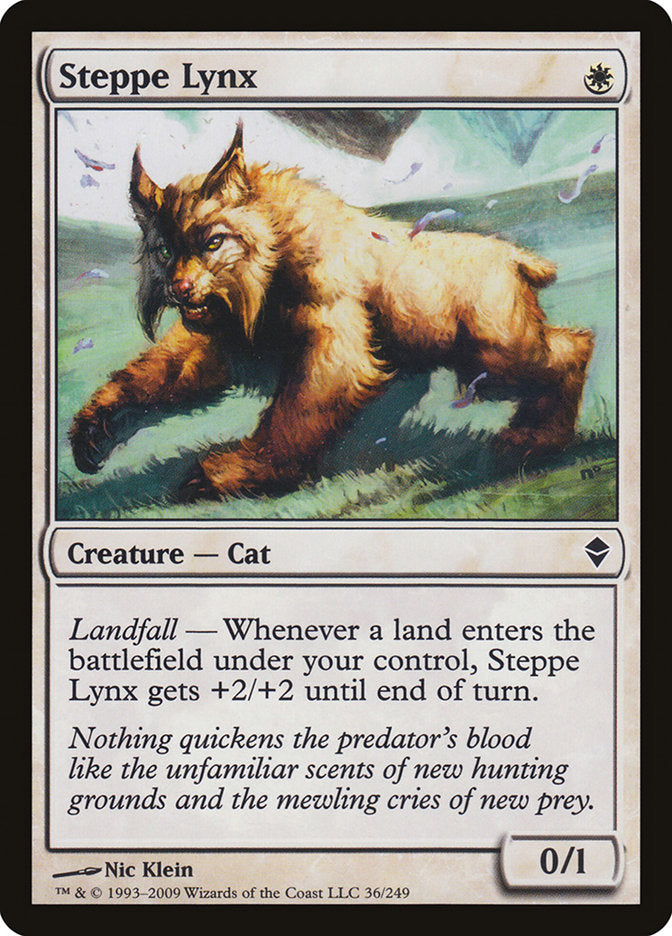 Steppe Lynx 36/249 (Zendikar)  - Foil | Good Games Morley