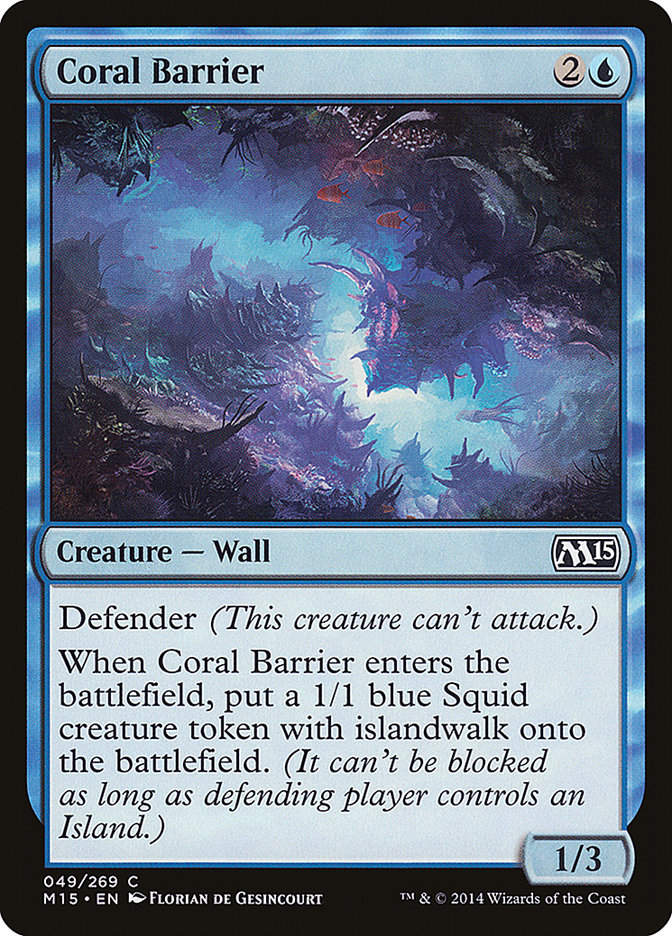 Coral Barrier 49 (Magic 2015 (M15))  - Foil | Good Games Morley