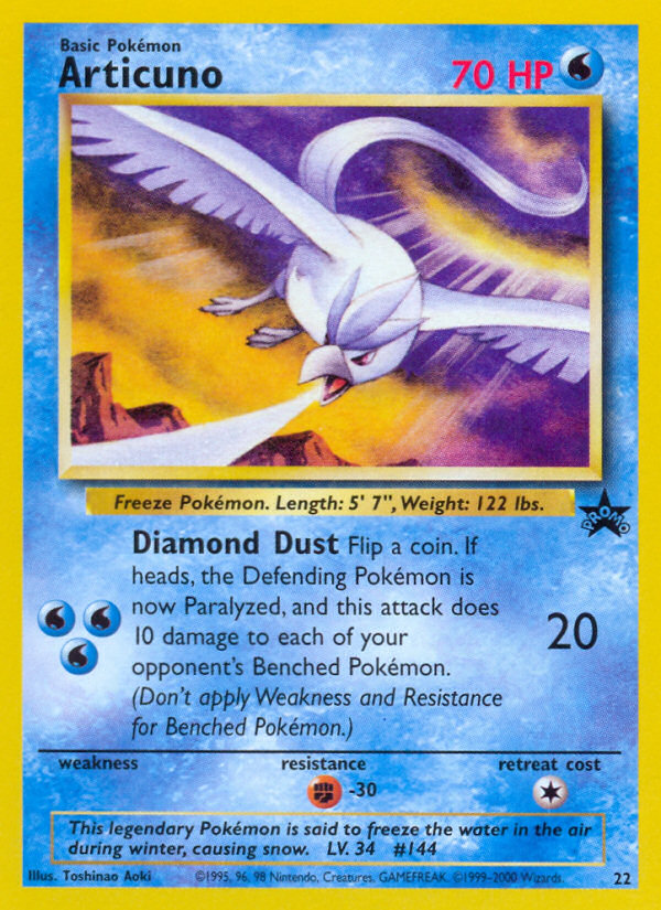 Articuno (22) [Wizards of the Coast: Black Star Promos] | Good Games Morley