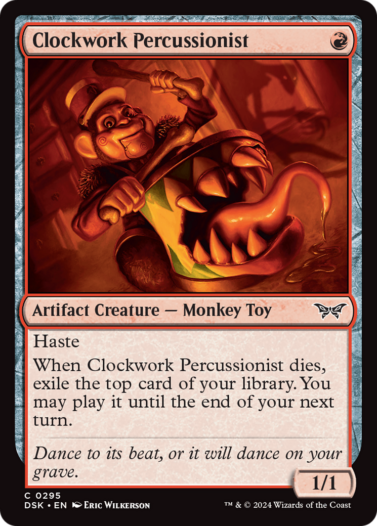 Clockwork Percussionist (0295) [Duskmourn: House of Horror] | Good Games Morley