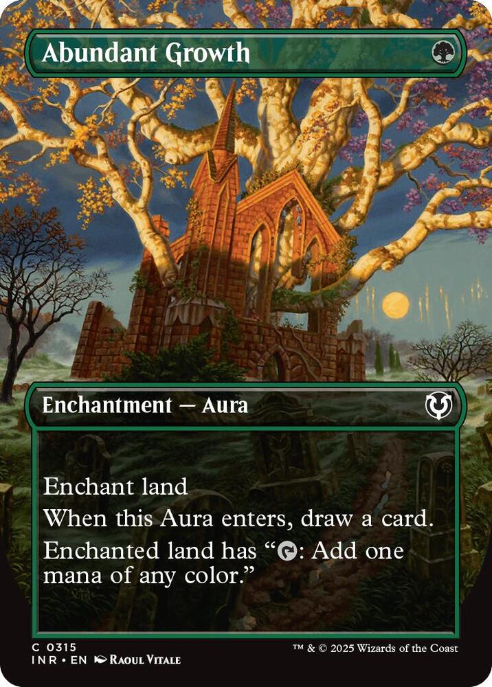 Abundant Growth 315/287 (Innistrad Remastered)  - Borderless Foil | Good Games Morley