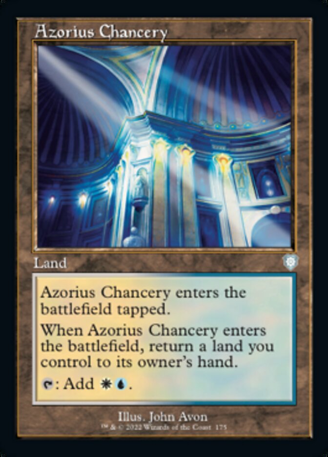 Azorius Chancery (Retro) [The Brothers' War Commander] | Good Games Morley