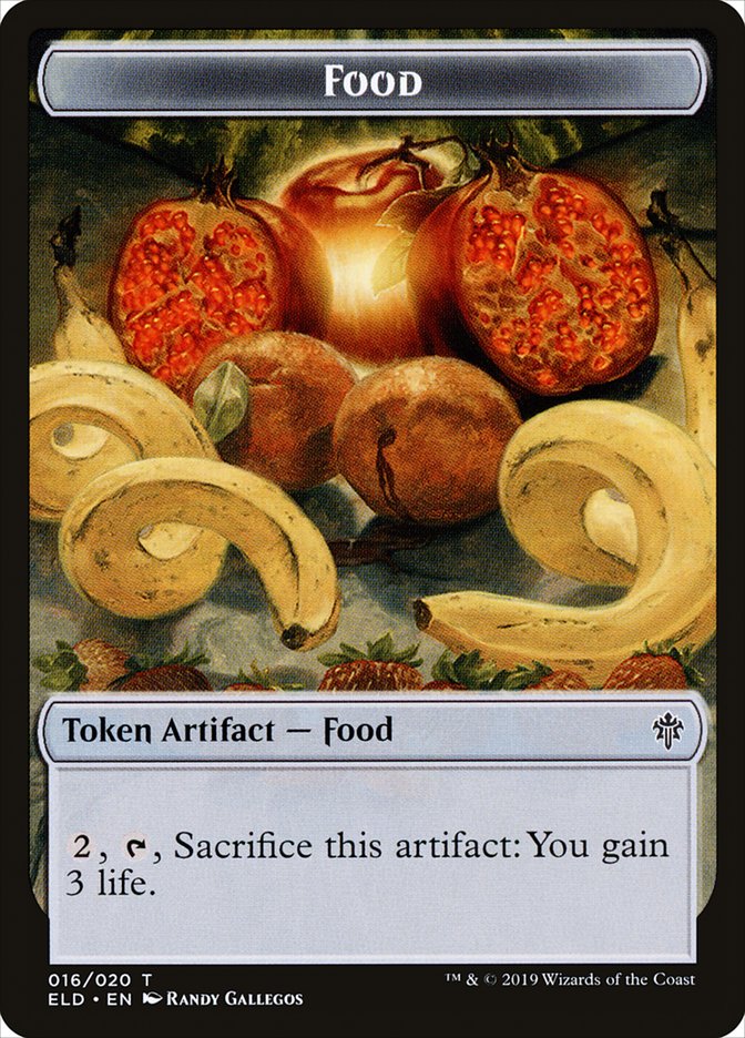 Faerie // Food (16) Double-Sided Token [Throne of Eldraine Tokens] | Good Games Morley