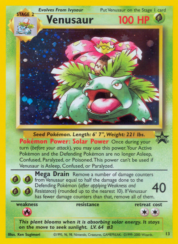 Venusaur (13) [Wizards of the Coast: Black Star Promos] | Good Games Morley