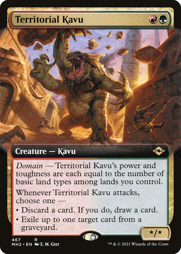 Territorial Kavu Extended Art 467 (Modern Horizons 2)  - Foil | Good Games Morley