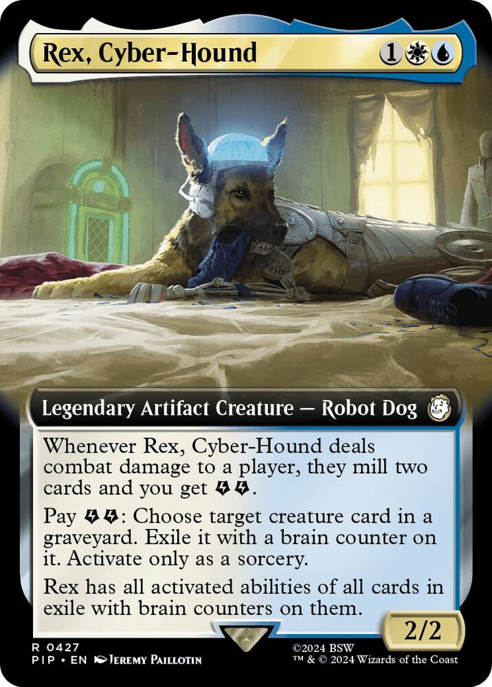 Rex, Cyber-Hound 427/326 (Universes Beyond: Fallout)  - Extended Art | Good Games Morley