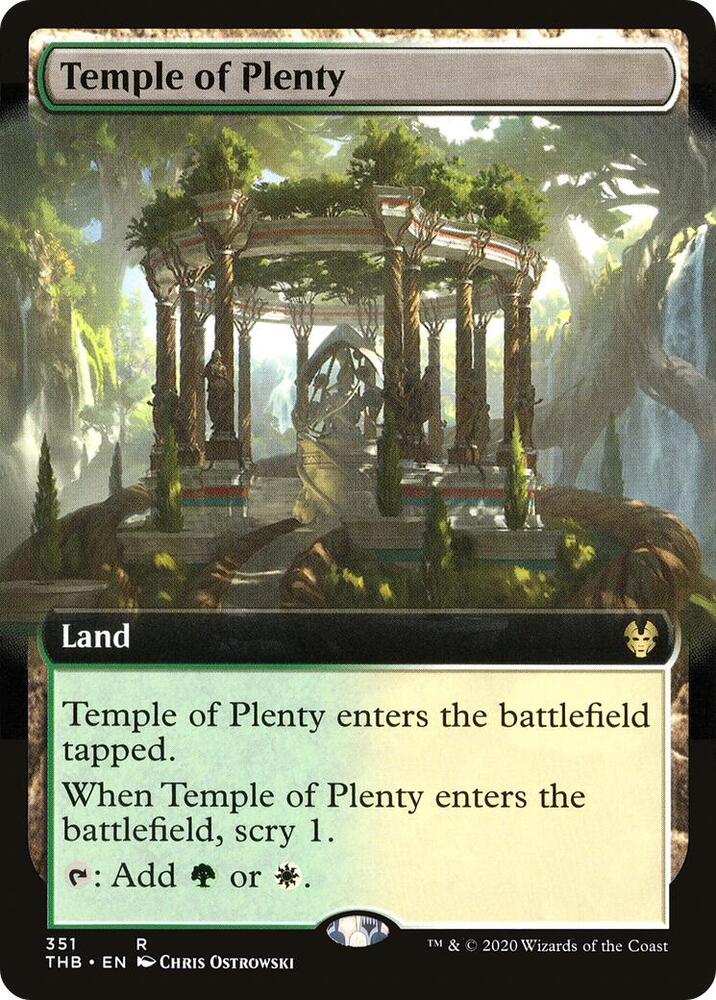 Temple of Plenty 351/254 (Theros Beyond Death)  - Extended Art Foil | Good Games Morley