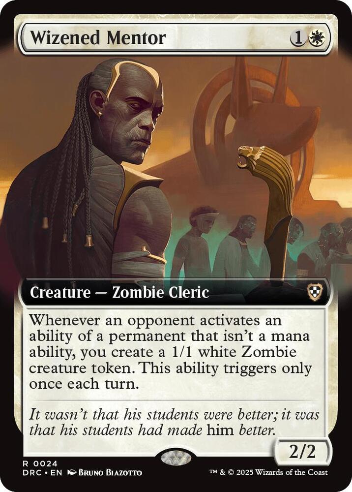 Wizened Mentor 24 (Commander: Aetherdrift)  - Extended Art | Good Games Morley