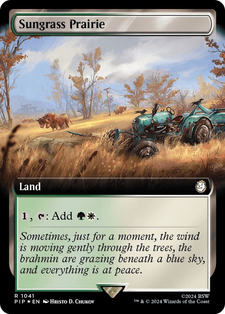 Sungrass Prairie 1041/326 (Universes Beyond: Fallout)  - Extended Art Surge Foil | Good Games Morley