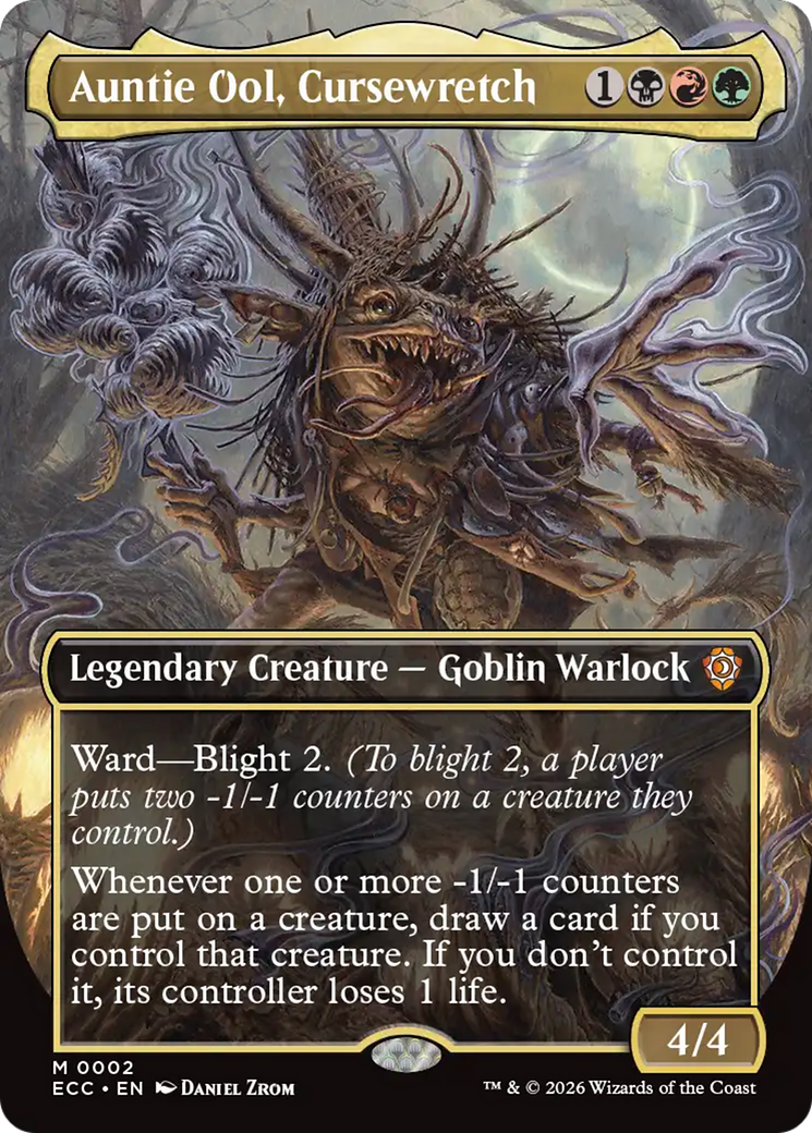 Auntie Ool, Cursewretch (Borderless) [Lorwyn Eclipsed Commander] | Good Games Morley