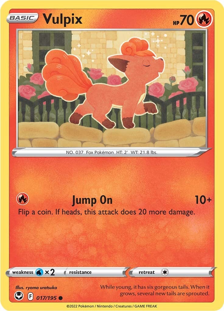 Vulpix (017/195) [Sword & Shield: Silver Tempest] | Good Games Morley