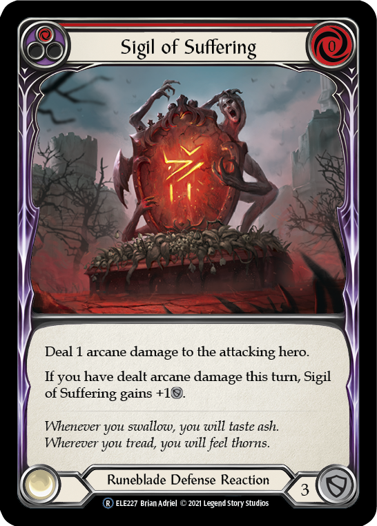 Sigil of Suffering (Red) [U-ELE227] (Tales of Aria Unlimited)  Unlimited Normal | Good Games Morley