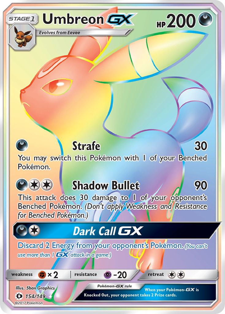 Umbreon GX (154/149) [Sun & Moon: Base Set] | Good Games Morley