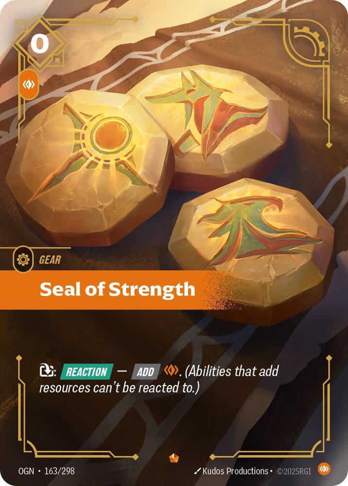 Seal of Strength 163/298 (Origins)  - Foil | Good Games Morley