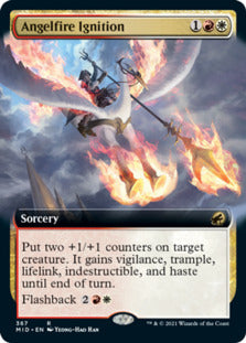 Angelfire Ignition (Extended Art) [Innistrad: Midnight Hunt] | Good Games Morley