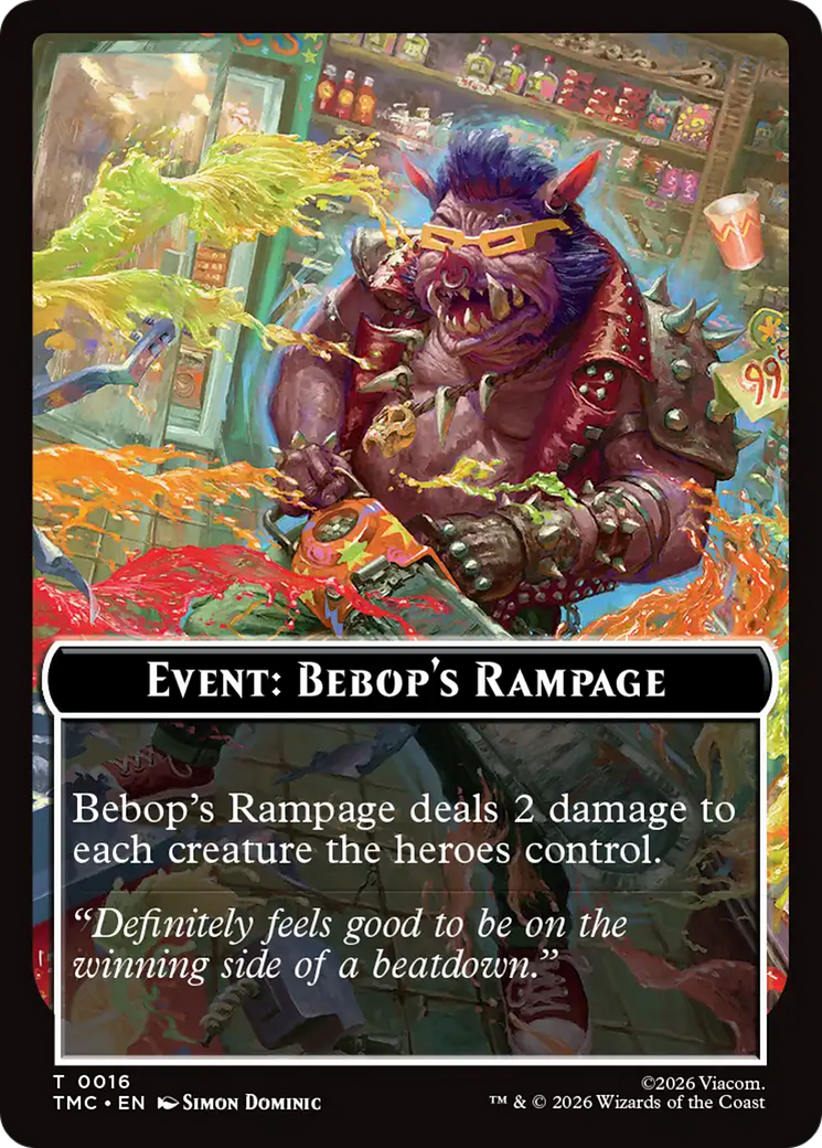 Event: Bebop's Rampage [Teenage Mutant Ninja Turtles Commander Tokens] | Good Games Morley